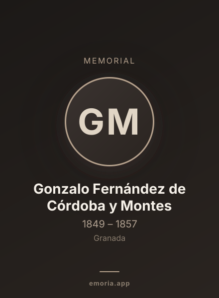 Memorial portrait of Gonzalo Fernández de Córdoba y Montes