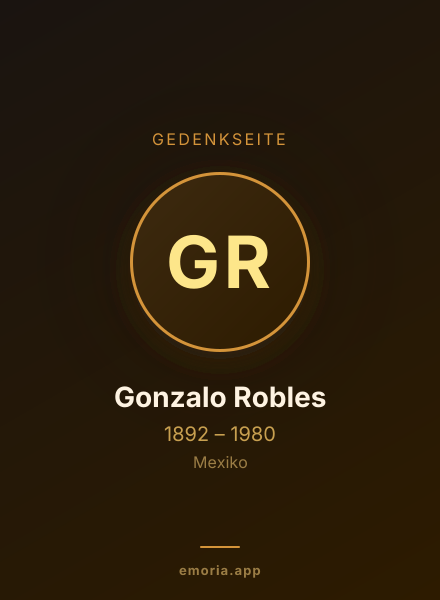 Gedenkportrait von Gonzalo Robles