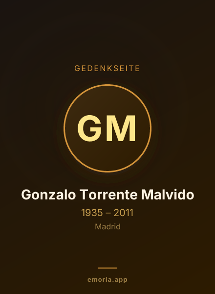 Gedenkportrait von Gonzalo Torrente Malvido
