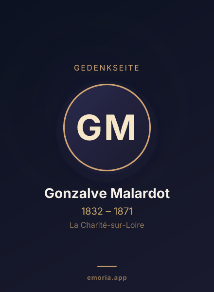 Gedenkportrait von Gonzalve Malardot