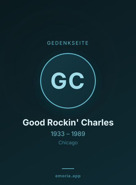 Gedenkportrait von Good Rockin' Charles