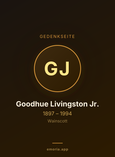 Gedenkportrait von Goodhue Livingston Jr.