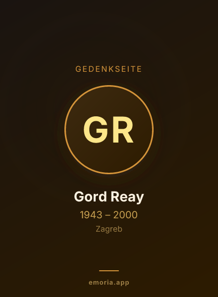 Gedenkportrait von Gord Reay