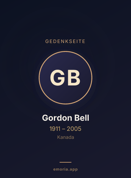 Gedenkportrait von Gordon Bell