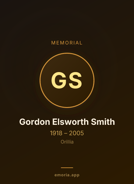 Memorial portrait of Gordon Elsworth Smith