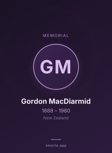 Memorial portrait of Gordon MacDiarmid