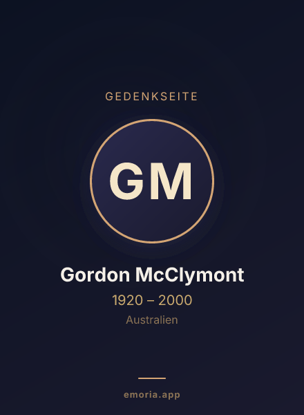 Gedenkportrait von Gordon McClymont