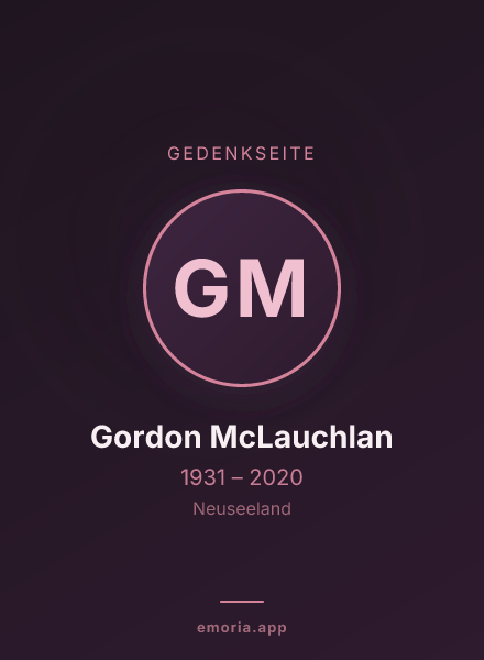 Gedenkportrait von Gordon McLauchlan