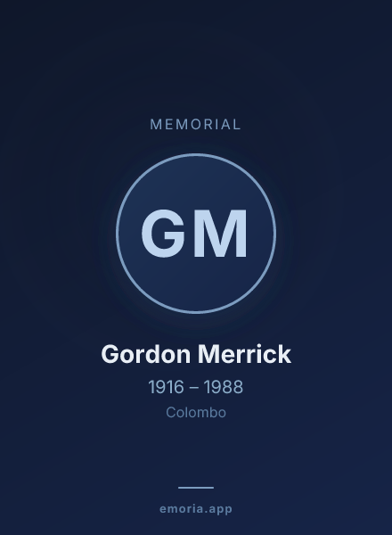 Memorial portrait of Gordon Merrick