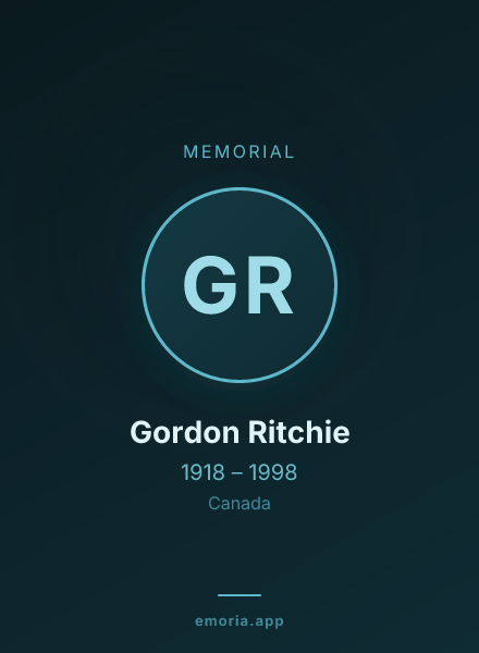 Memorial portrait of Gordon Ritchie