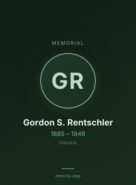 Memorial portrait of Gordon S. Rentschler