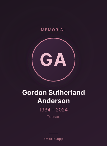 Memorial portrait of Gordon Sutherland Anderson