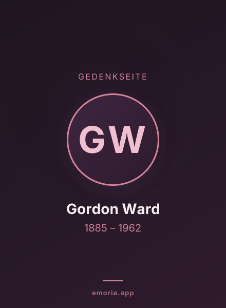 Gedenkportrait von Gordon Ward