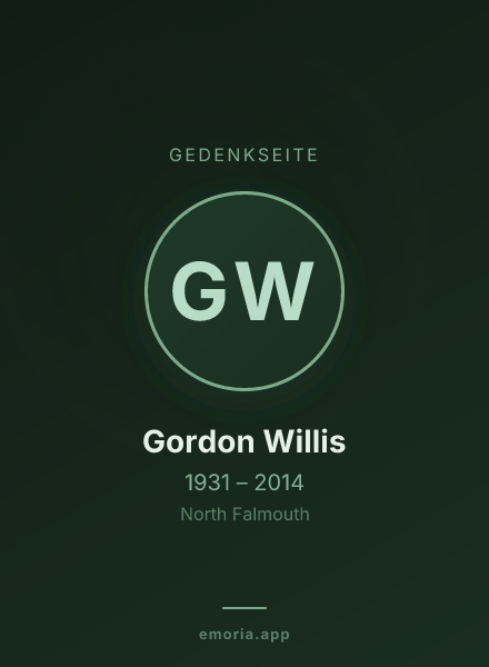 Gedenkportrait von Gordon Willis