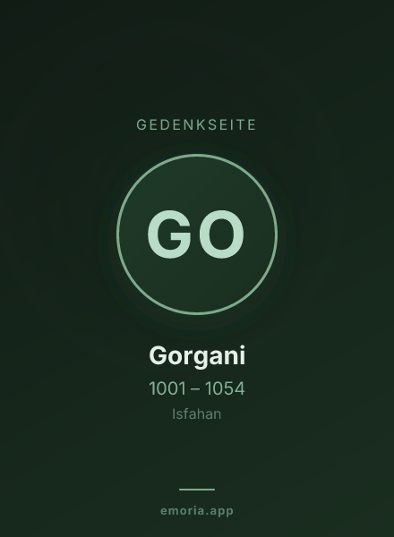 Gedenkportrait von Gorgani