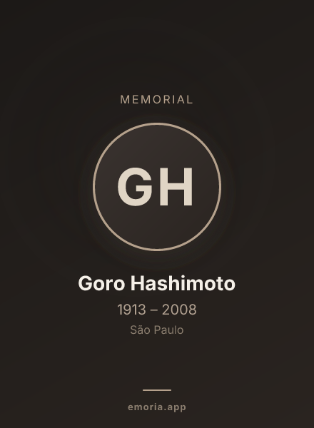 Memorial portrait of Goro Hashimoto