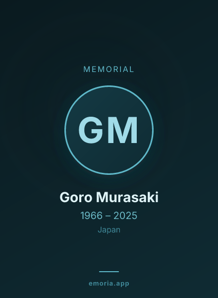 Memorial portrait of Goro Murasaki