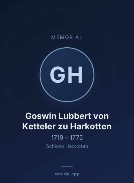 Memorial portrait of Goswin Lubbert von Ketteler zu Harkotten