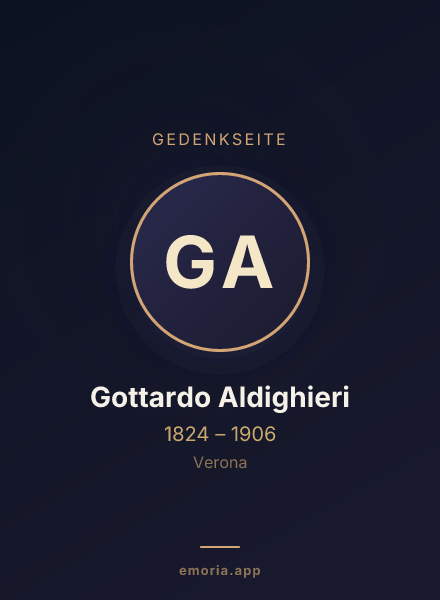 Gedenkportrait von Gottardo Aldighieri