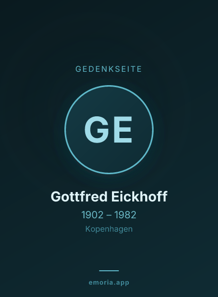 Gedenkportrait von Gottfred Eickhoff