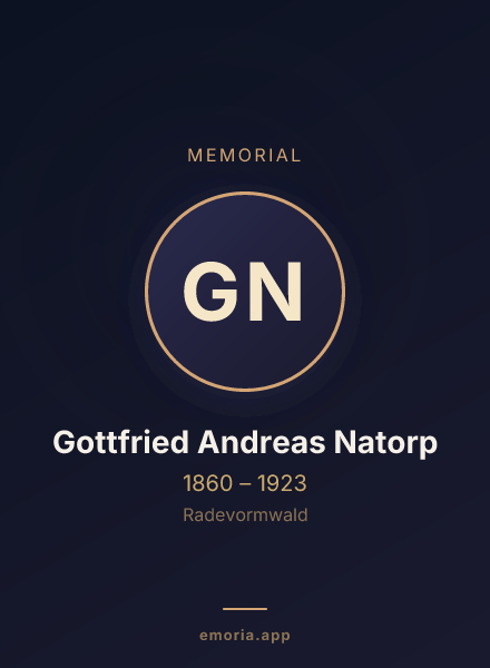 Memorial portrait of Gottfried Andreas Natorp
