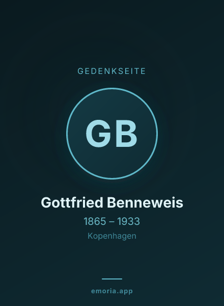 Gedenkportrait von Gottfried Benneweis