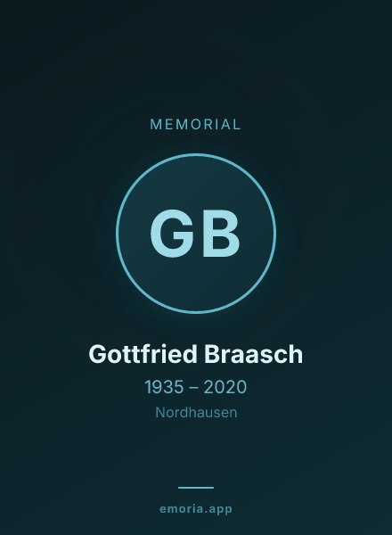 Memorial portrait of Gottfried Braasch