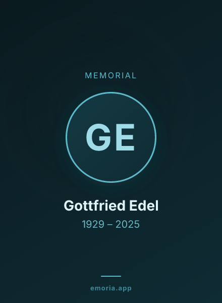 Memorial portrait of Gottfried Edel