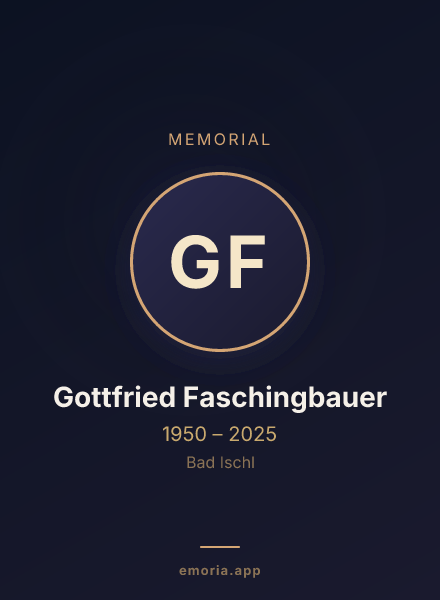 Memorial portrait of Gottfried Faschingbauer