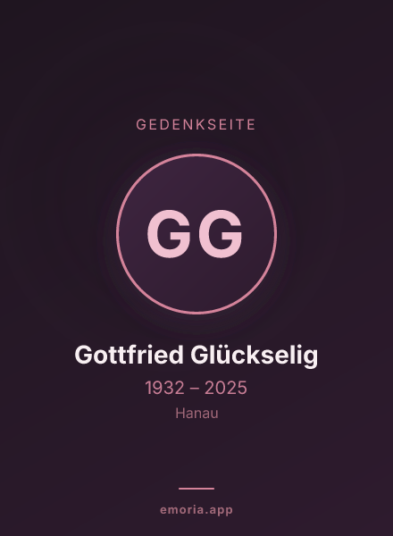Gedenkportrait von Gottfried Glückselig