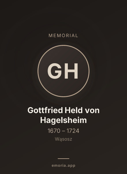 Memorial portrait of Gottfried Held von Hagelsheim
