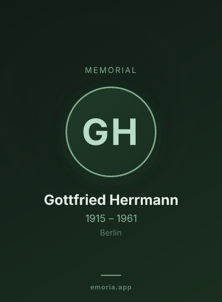 Memorial portrait of Gottfried Herrmann