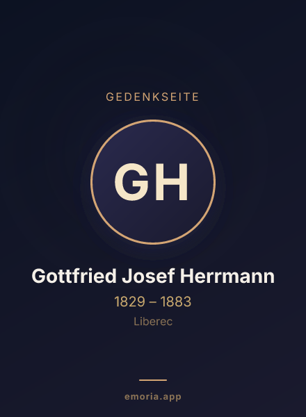 Gedenkportrait von Gottfried Josef Herrmann