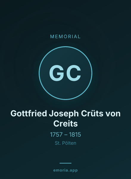Memorial portrait of Gottfried Joseph Crüts von Creits