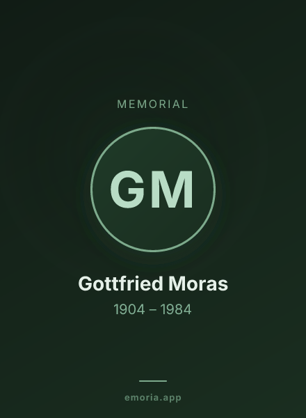 Memorial portrait of Gottfried Moras
