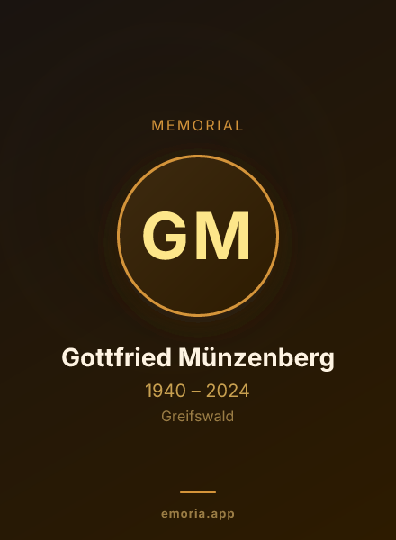 Memorial portrait of Gottfried Münzenberg