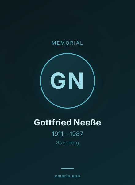 Memorial portrait of Gottfried Neeße