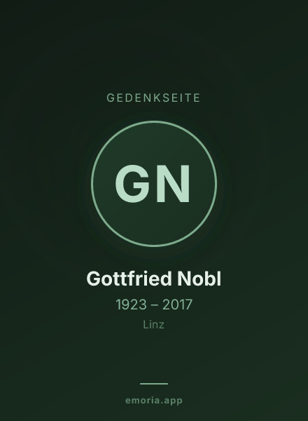Gedenkportrait von Gottfried Nobl