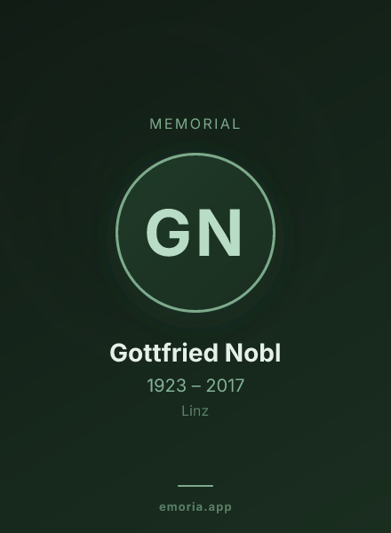 Memorial portrait of Gottfried Nobl