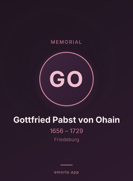 Memorial portrait of Gottfried Pabst von Ohain