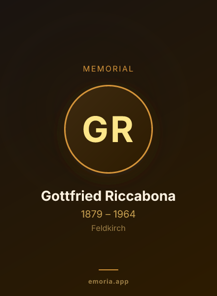 Memorial portrait of Gottfried Riccabona