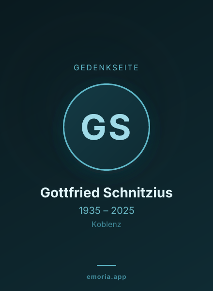 Gedenkportrait von Gottfried Schnitzius