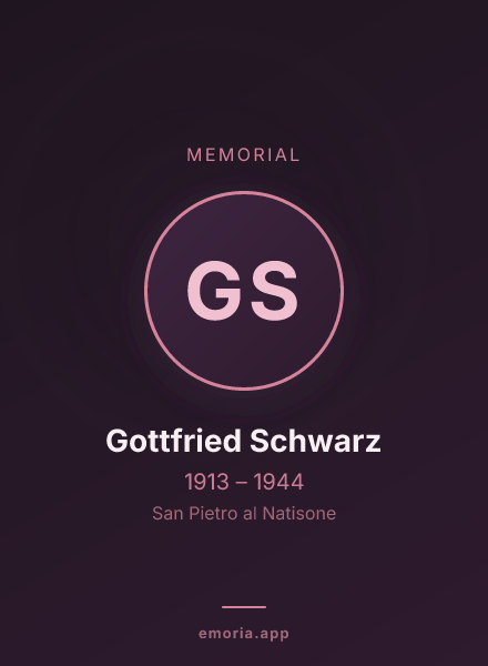 Memorial portrait of Gottfried Schwarz