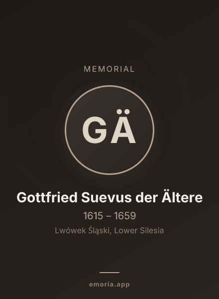 Memorial portrait of Gottfried Suevus der Ältere