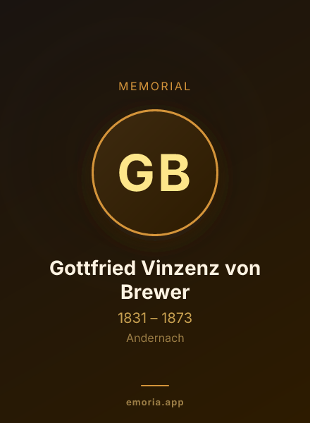 Memorial portrait of Gottfried Vinzenz von Brewer