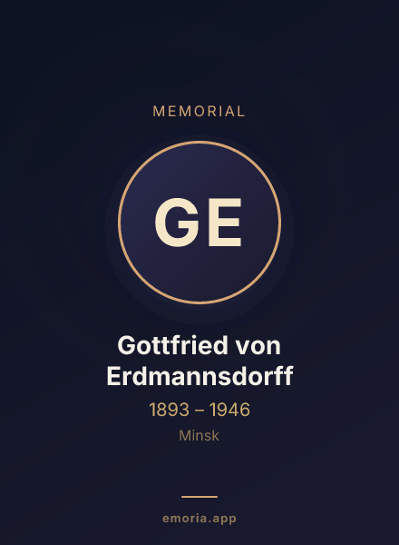 Memorial portrait of Gottfried von Erdmannsdorff