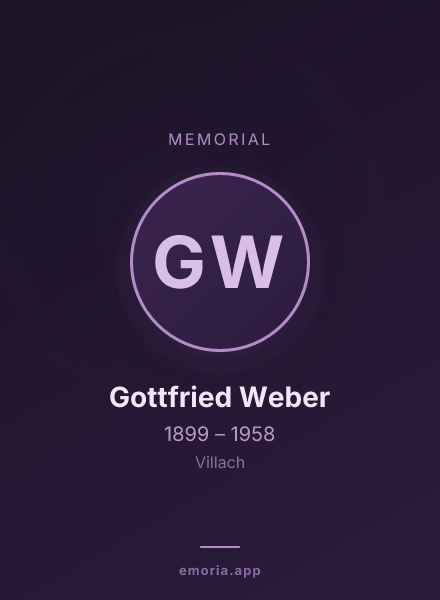 Memorial portrait of Gottfried Weber