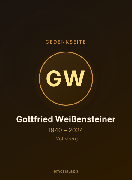 Gedenkportrait von Gottfried Weißensteiner