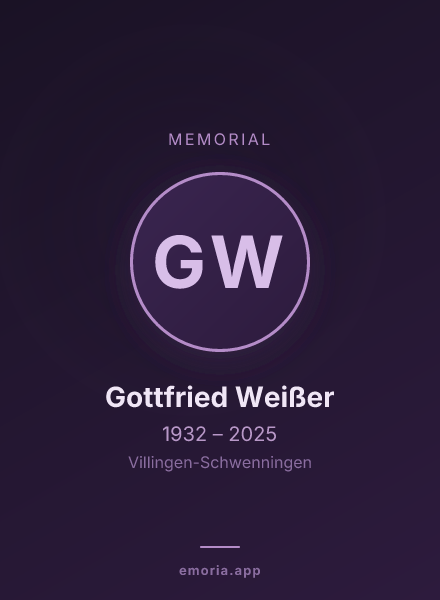 Memorial portrait of Gottfried Weißer