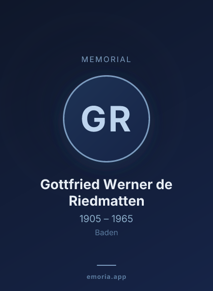 Memorial portrait of Gottfried Werner de Riedmatten